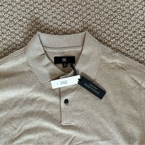 Banana Republic Tan Polo Shirt Soft Cotton Classic